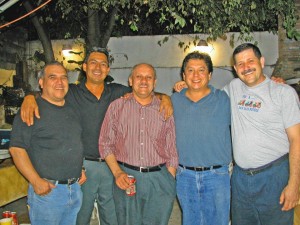 Jose Marmolejo, Efren Cazares, Jesus Garcia, Gonzalo Guevara and Fortunato Garza